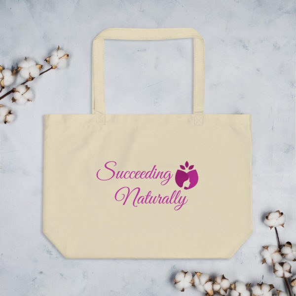 Large organic tote bag